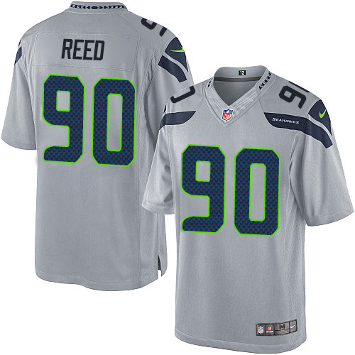 Youth Limited Jarran Reed Nike Jersey Grey Alternate - #90 NFL Seattle Seahawks